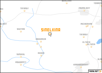 map of Sinelkina