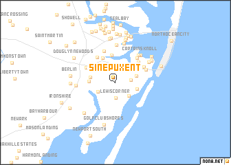 map of Sinepuxent