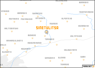 map of Sine-Tulitsa