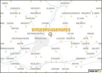 map of Sîngeorgiu de Mureş