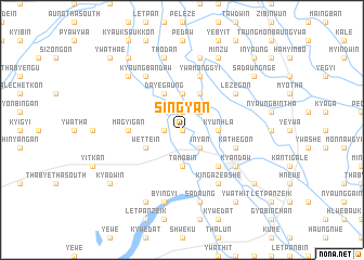 map of Singyan