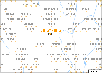 map of Singyaung