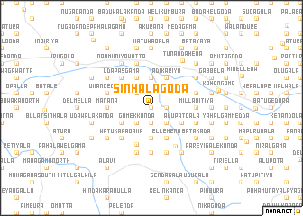 map of Sinhalagoda