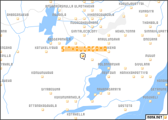 map of Sinha Udagama
