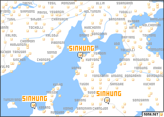 map of Sinhŭng