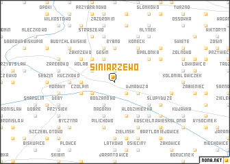 map of Siniarzewo