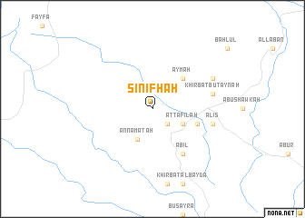 map of Şinifḩah