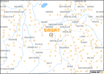 map of Sinigpit