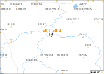 map of Sinitsino