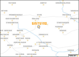 map of Sinitsyno