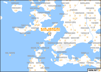 map of Sinjang-ni