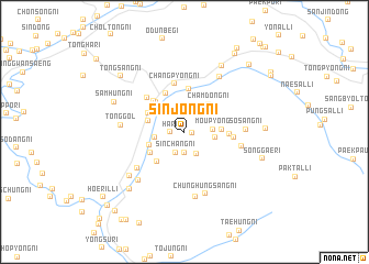 map of Sinjŏng-ni