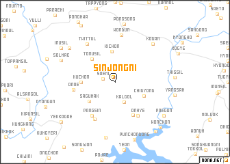 map of Sinjŏng-ni