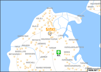 map of Sinki