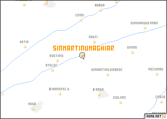 map of Sînmartinu Maghiar