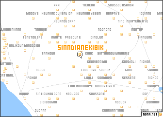 map of Sinndiane Kibik