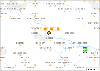 map of Sinningen
