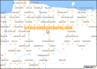 map of Sinoikismós Garoufalianá