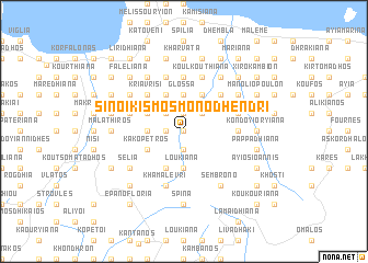 map of Sinoikismós Monodhéndri