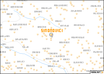 map of Sinonovići