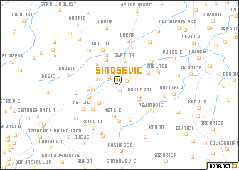 map of Sinošević