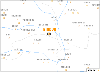 map of Sinova