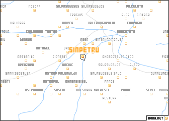 map of Sînpetru