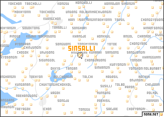 map of Sinsal-li