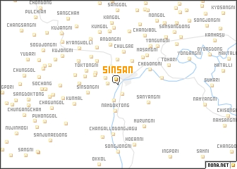 map of Sinsan