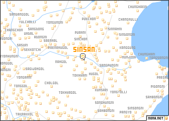 map of Sinsan