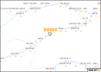 map of Sinsen