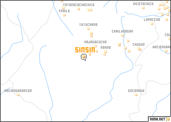 map of Sinsin