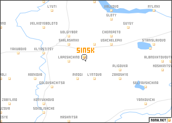 map of Sinsk