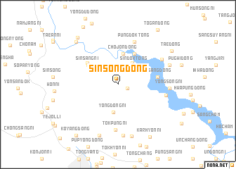 map of Sinsŏng-dong