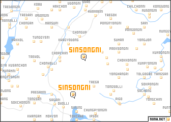 map of Sinsŏng-ni