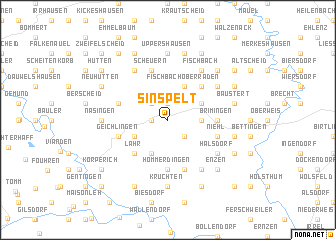 map of Sinspelt