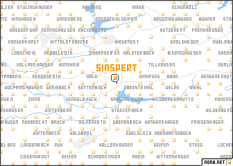 map of Sinspert