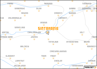 map of Sîntămărie