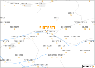 map of Sinteşti