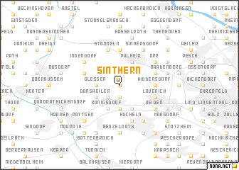 map of Sinthern