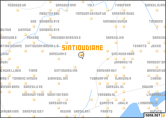 map of Sintiou Diamé
