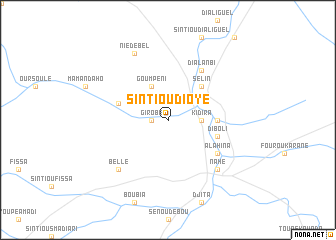 map of Sintiou Dioye