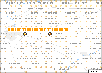 map of Sint-Martensberg