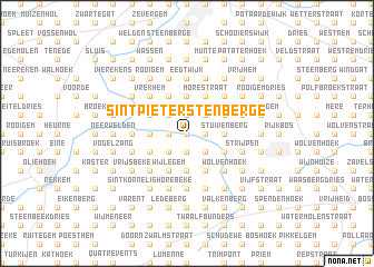 map of Sint-Pieters ten Berge