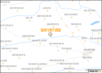 map of Sinyatino