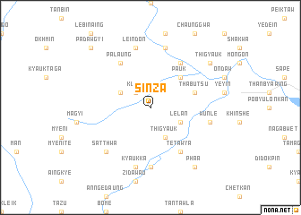 map of Sinza