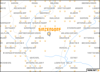 map of Sinzendorf