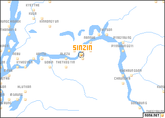 map of Sinzin