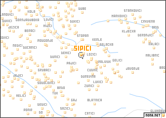 map of Sipići