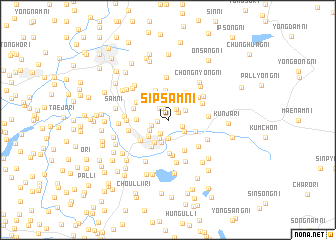 map of Sipsam-ni